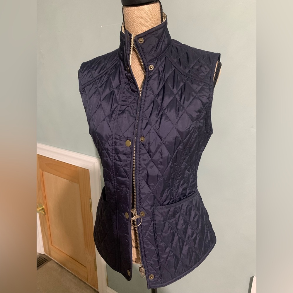 Jacket navy blue quilted